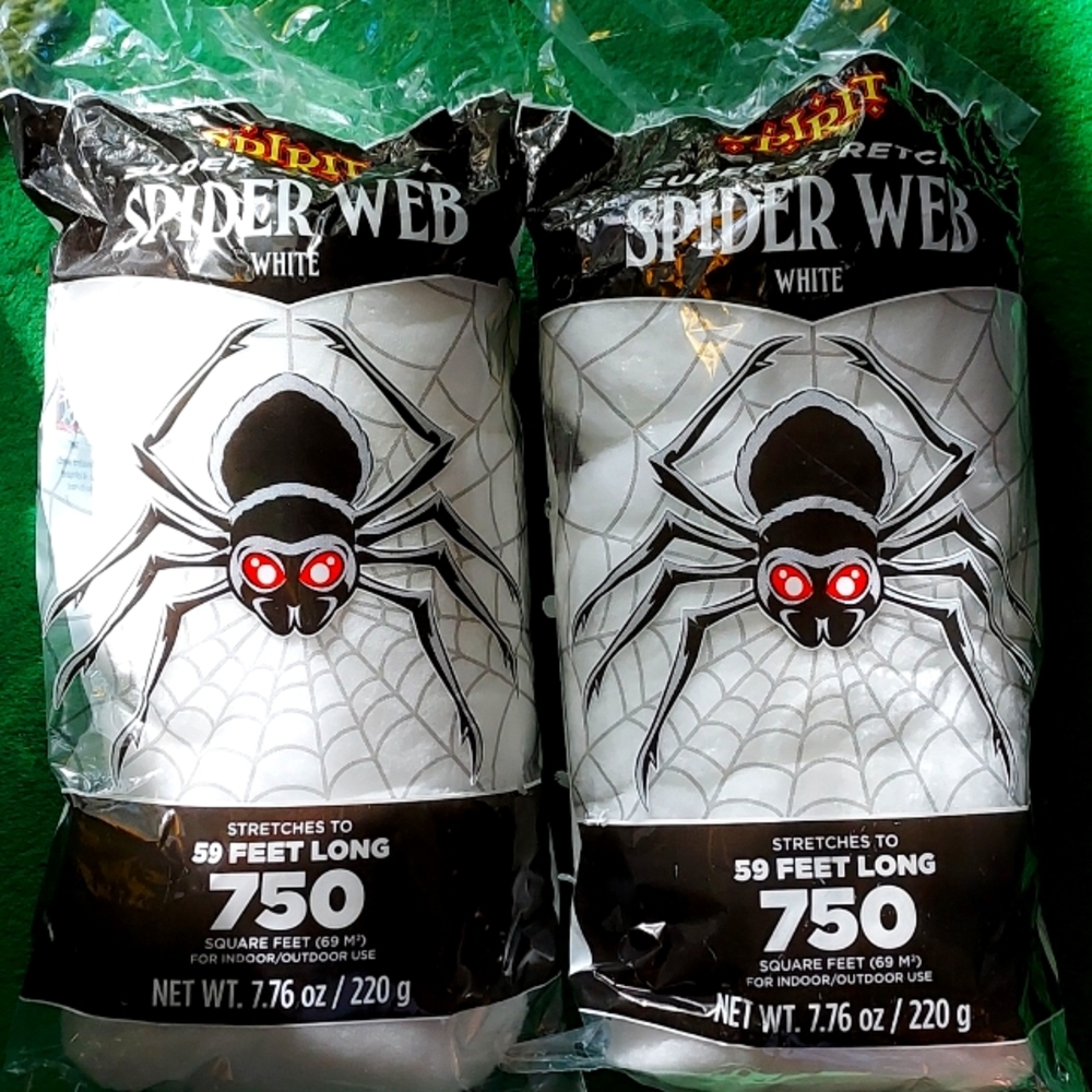 Spider web decoration
